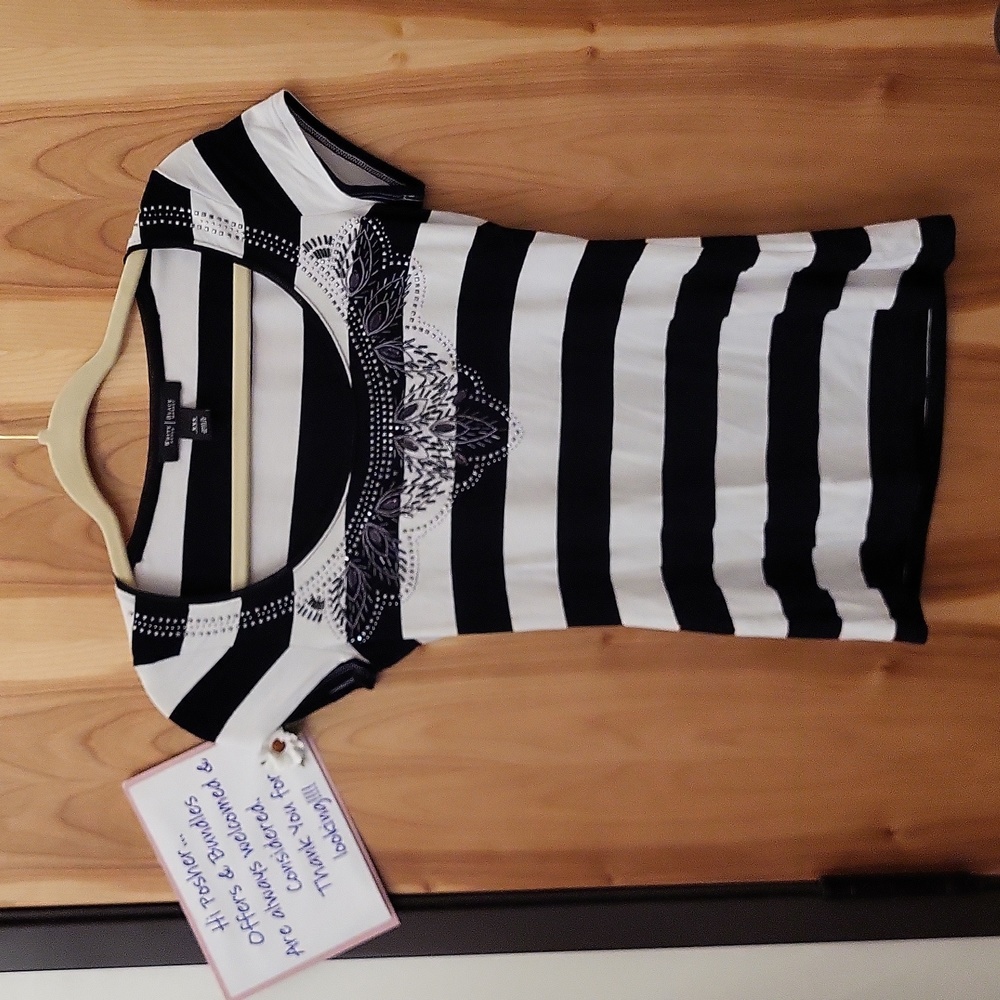 WHBM Women's Stripe Top